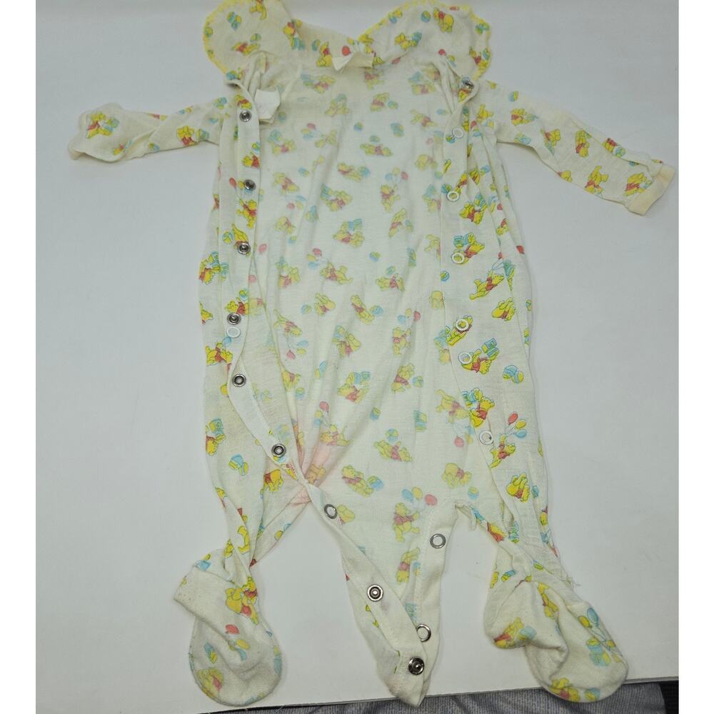 Winnie The Pooh Infant Baby Pajamas Sleepsuit SearsPooh Bear Honey Pot 14-18 lb